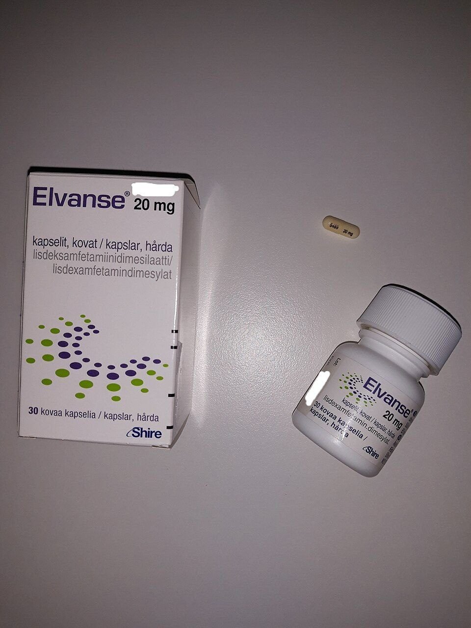 Elvanse ADHD treatment capsules